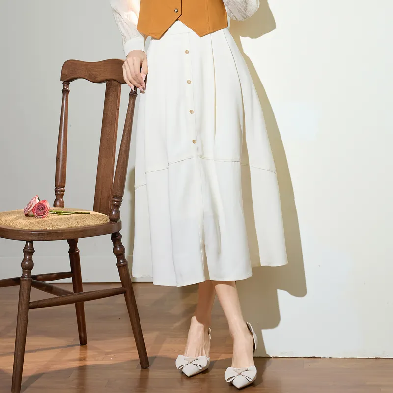 SMEN Casual Long Skirts Women's-4
