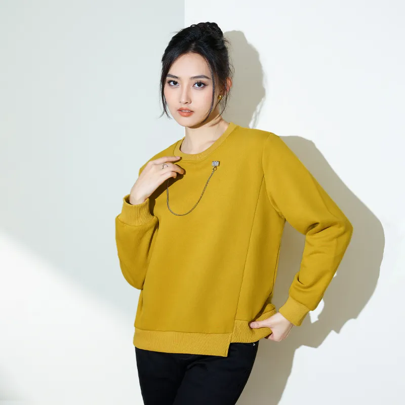 SMEN Sweatshirts Women's Yellow-5