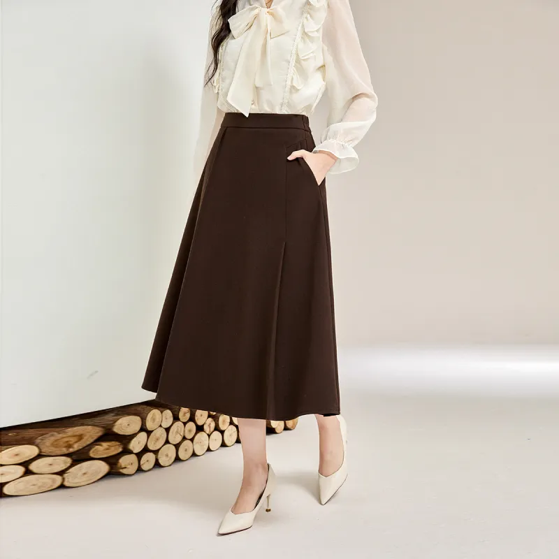 SMEN Casual Long Skirts Women's-7