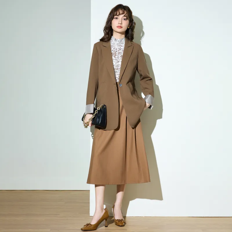 SMEN Business Suit Women's Coffee-6