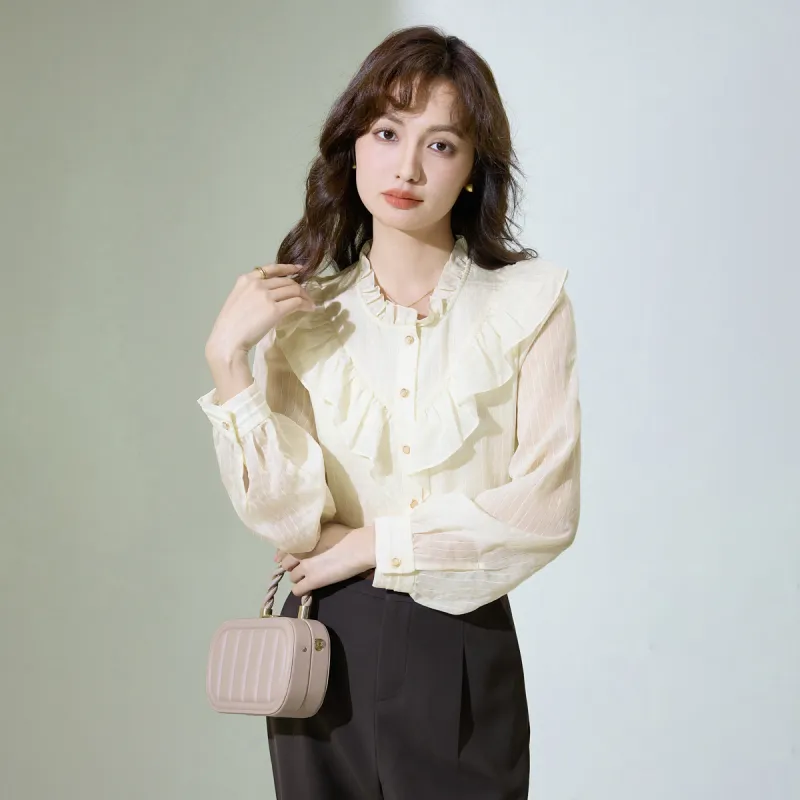 SMEN Shirts Women's Beige-7