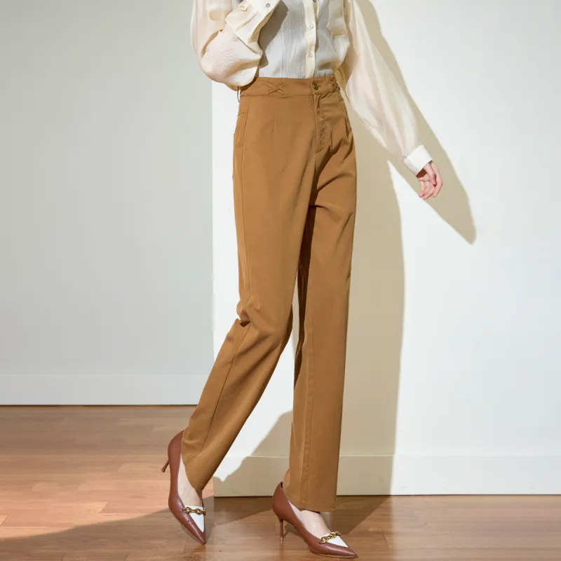 SMEN Casual Pants Women's Caramel-4