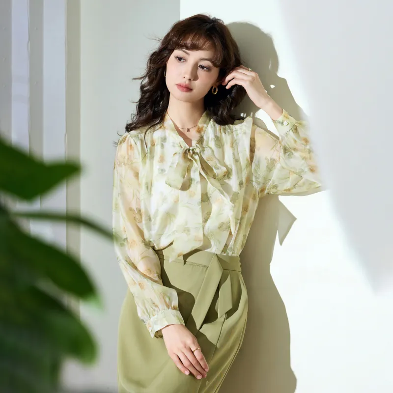 SMEN Chiffon Shirts Women's-7