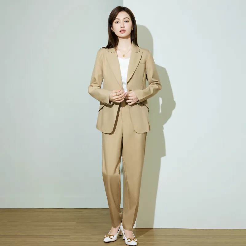 SMEN Business Suit Women's Khaki-6