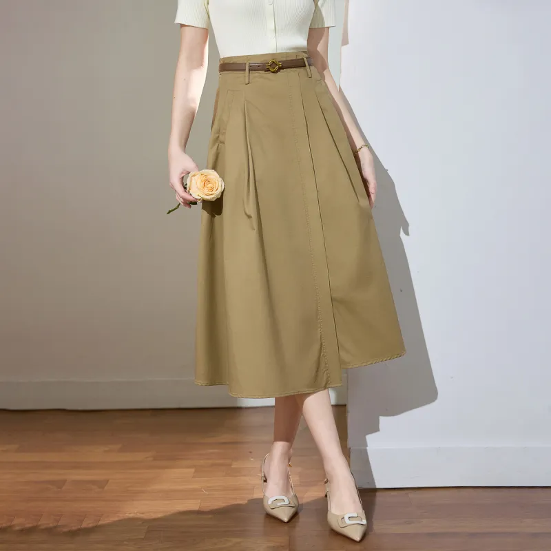 SMEN Casual Long Skirts Women's-14