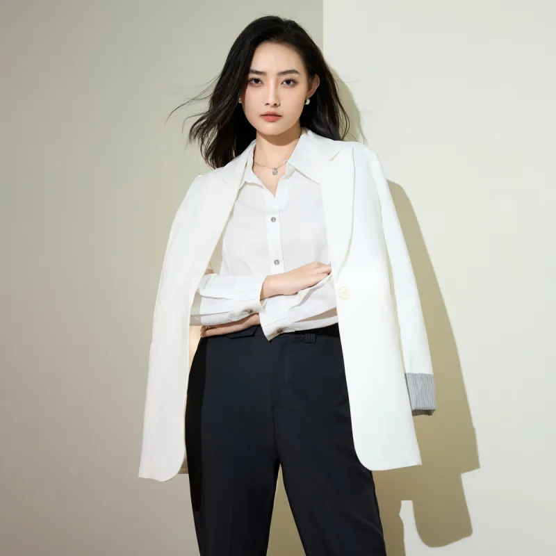 SMEN Business Suit Women's White-6