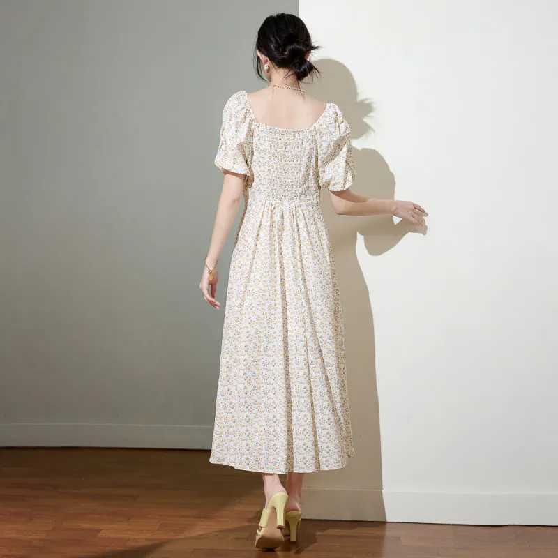 SMEN Short Sleeved Dresses Women's-3