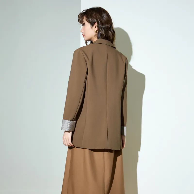 SMEN Business Suit Women's Coffee-4
