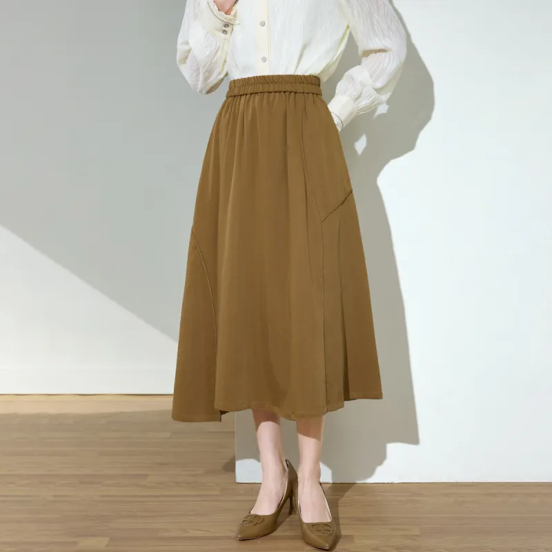 SMEN Casual Long Skirts Women's-7