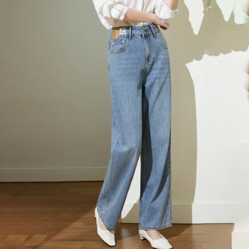 SMEN Jeans Women's Denim Blue-5