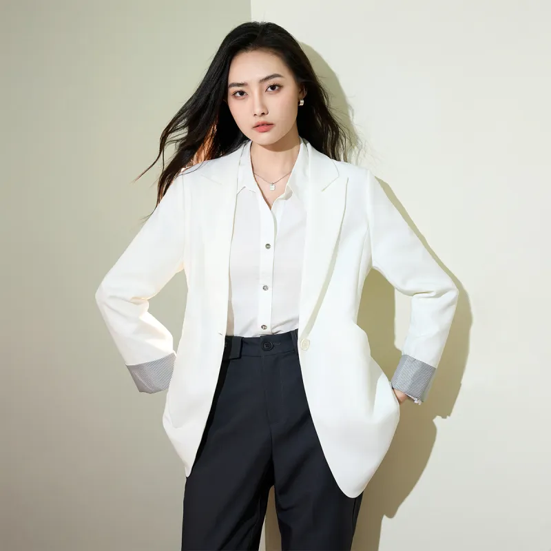 SMEN Business Suit Women's White-5