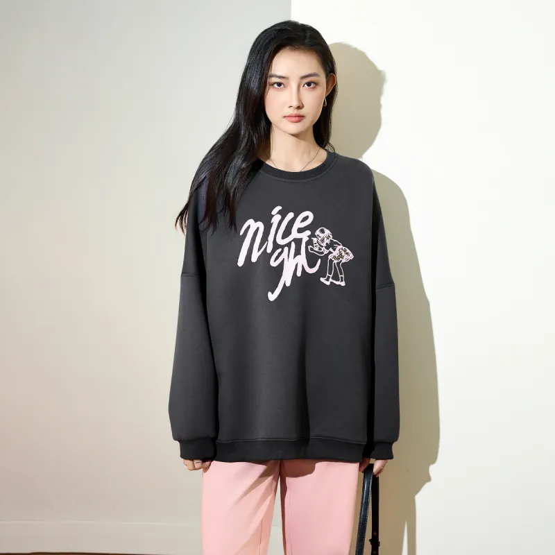 SMEN Sweatshirts Women's Gray-6