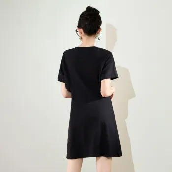 SMEN Short Sleeved Dresses Women's