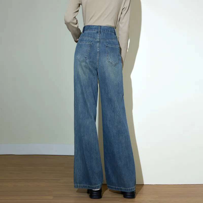 SMEN Jeans Women's Denim Blue-4