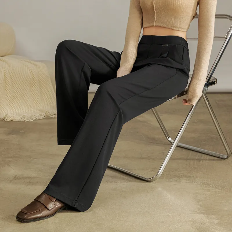 SMEN Casual Pants Women's Black-6