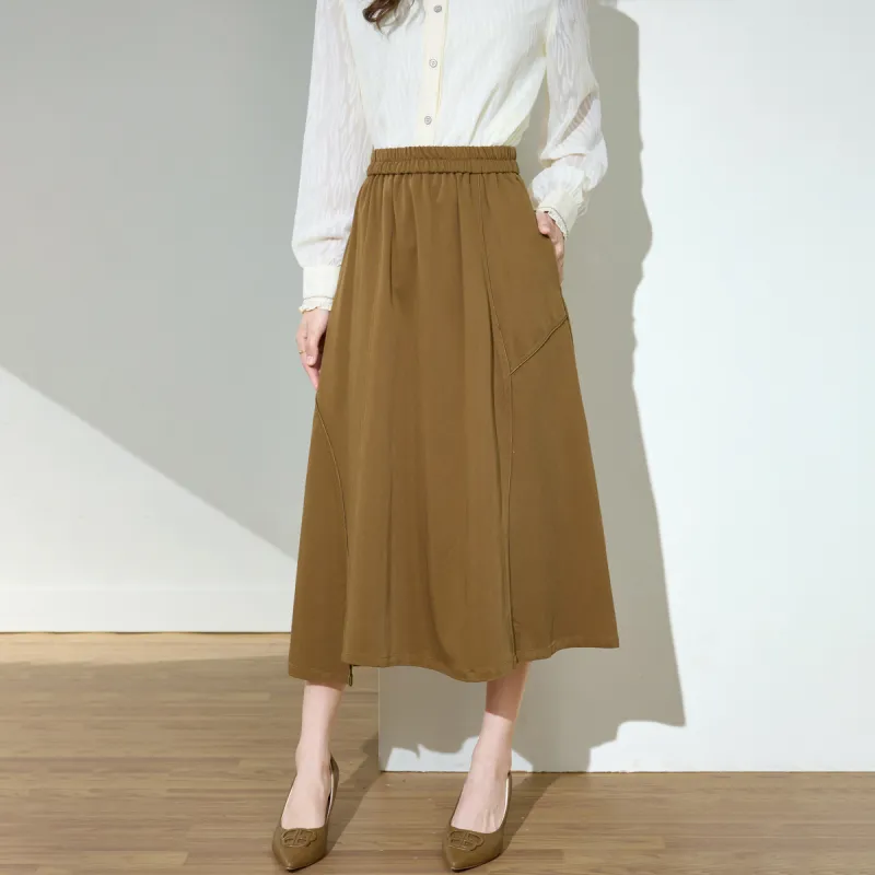 SMEN Casual Long Skirts Women's-6