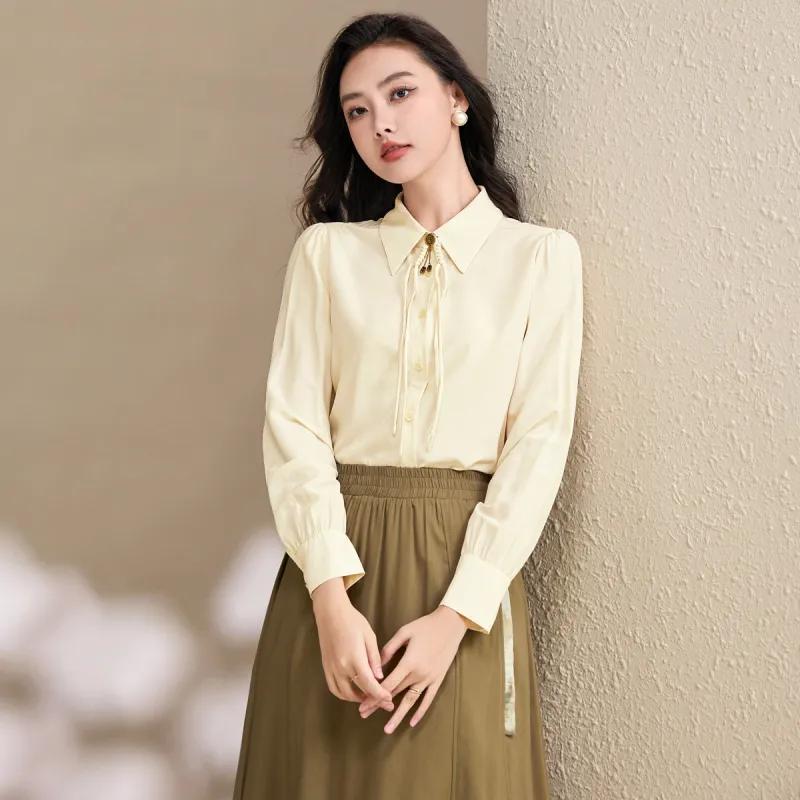 SMEN Shirts Women's Beige-2