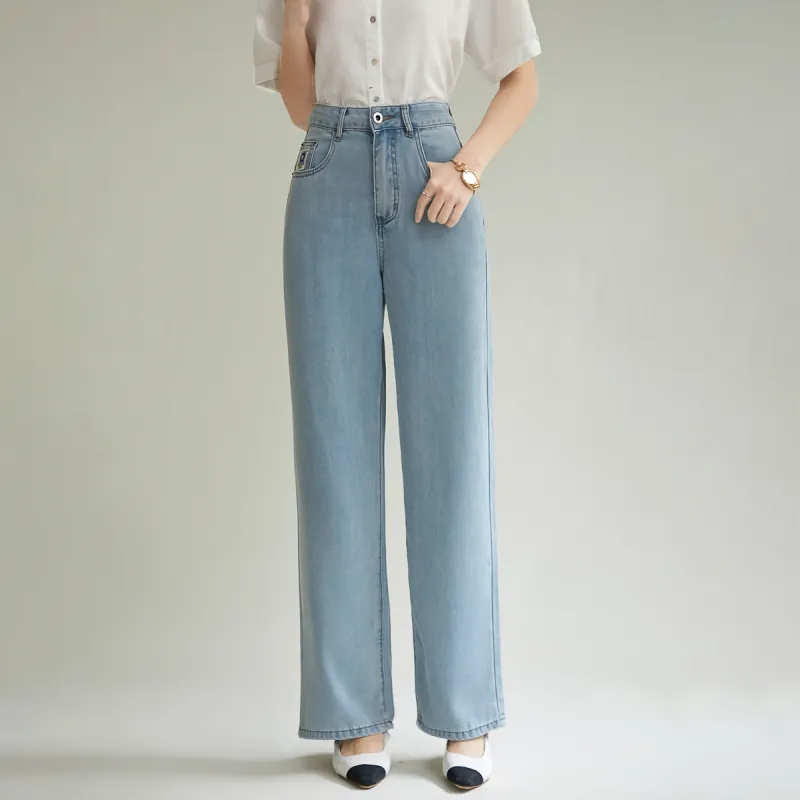 SMEN Jeans Women's Denim Blue-2