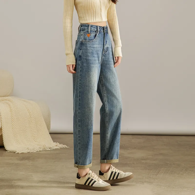 SMEN Jeans Women's Denim Blue-3