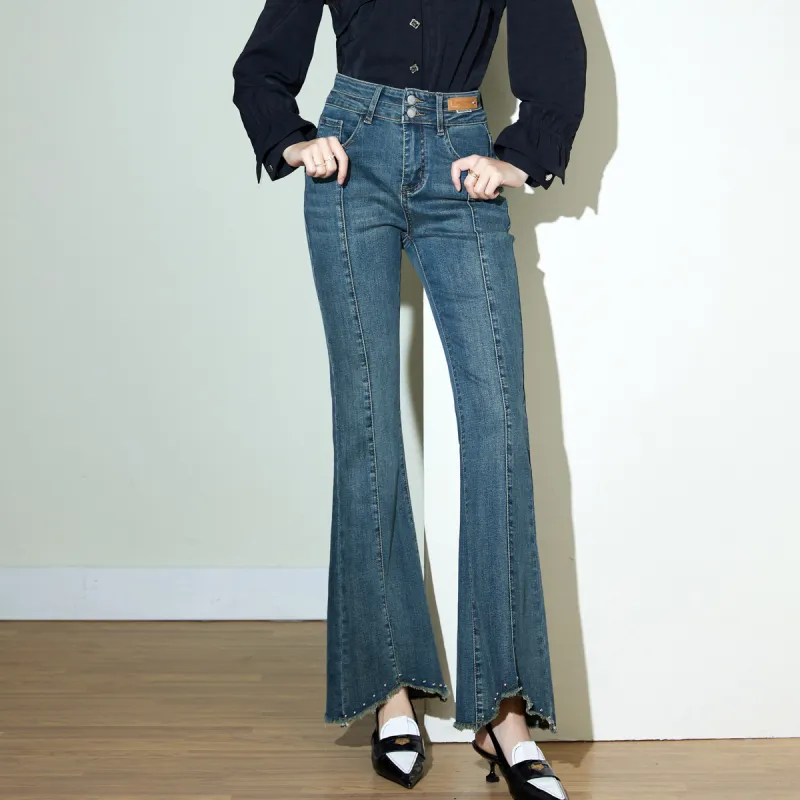 SMEN Jeans Women's Denim Blue-3