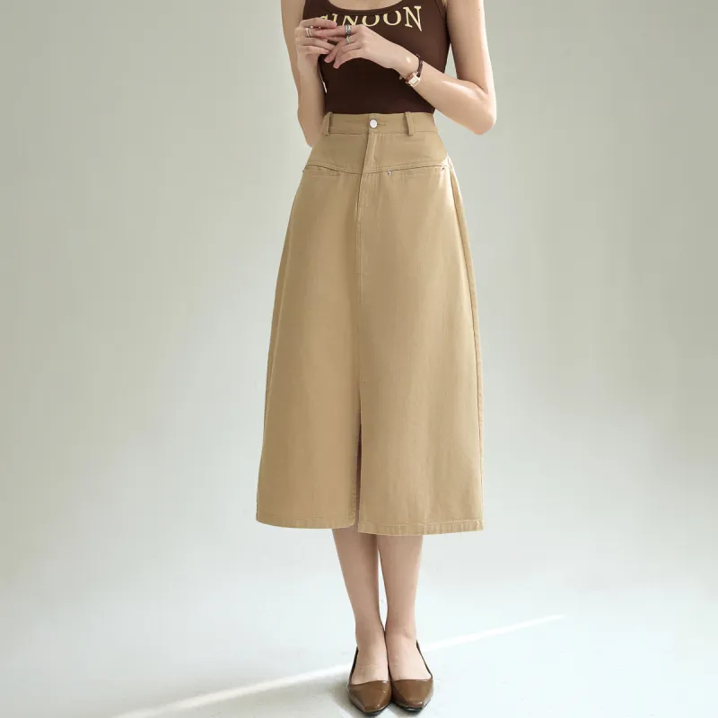 SMEN Denim Long Skirts Women's-1