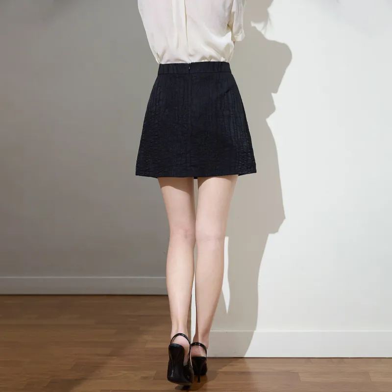SMEN Casual Short Skirts Women's Black-7