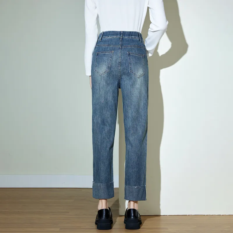 SMEN Jeans Women's Blue-8