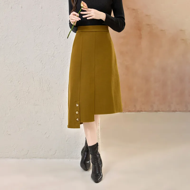 SMEN Casual Long Skirts Women's-16