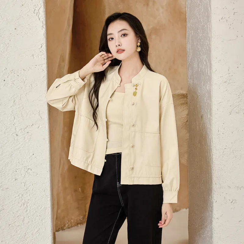 SMEN Cropped Coats Women's-5