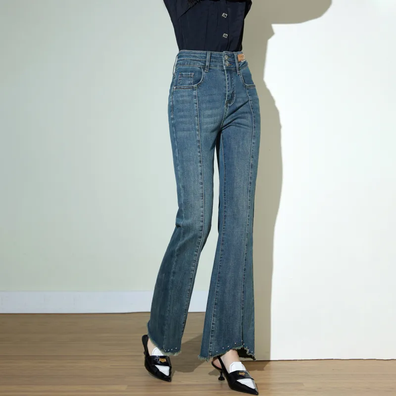 SMEN Jeans Women's Denim Blue-6