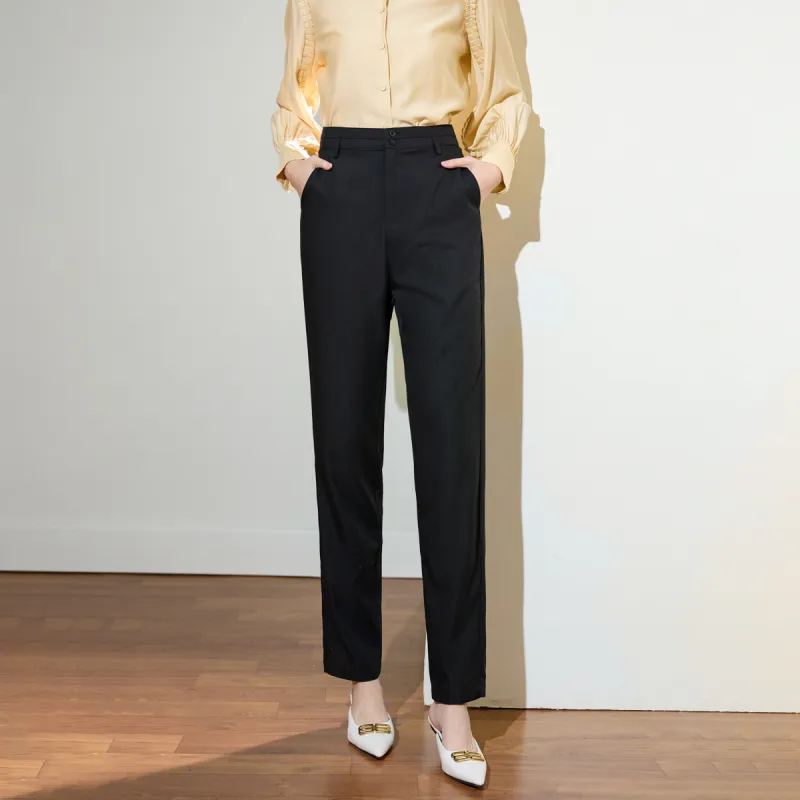 SMEN Casual Pants Women's Black-2