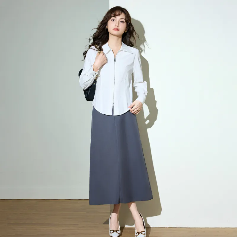 SMEN Shirts Women's White-4