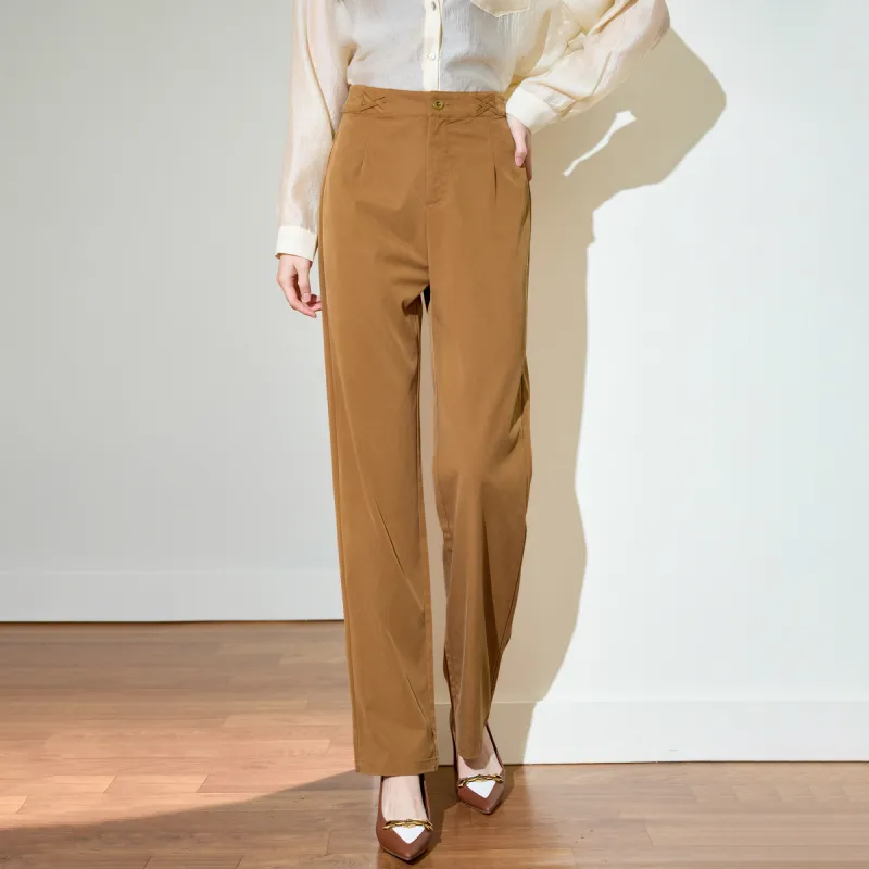 SMEN Casual Pants Women's Caramel-1