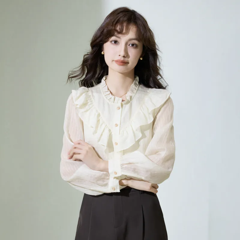 SMEN Shirts Women's Beige-3