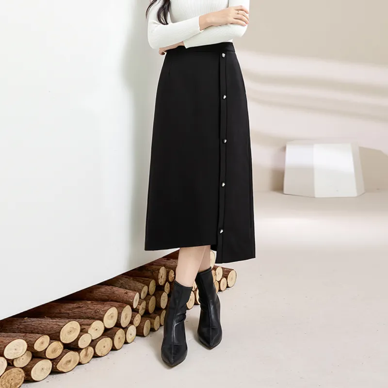 SMEN Casual Long Skirts Women's-3