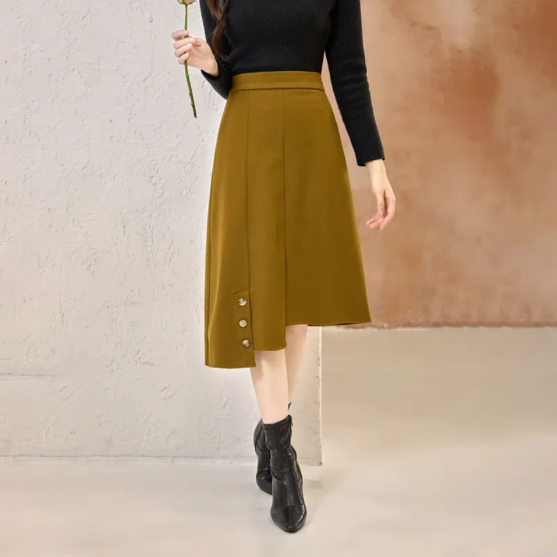 SMEN Casual Long Skirts Women's-13