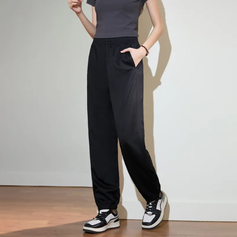SMEN Casual Pants Women's Black-3