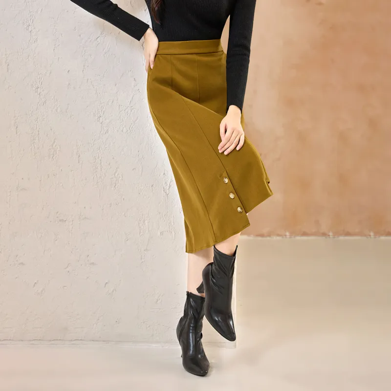 SMEN Casual Long Skirts Women's-11