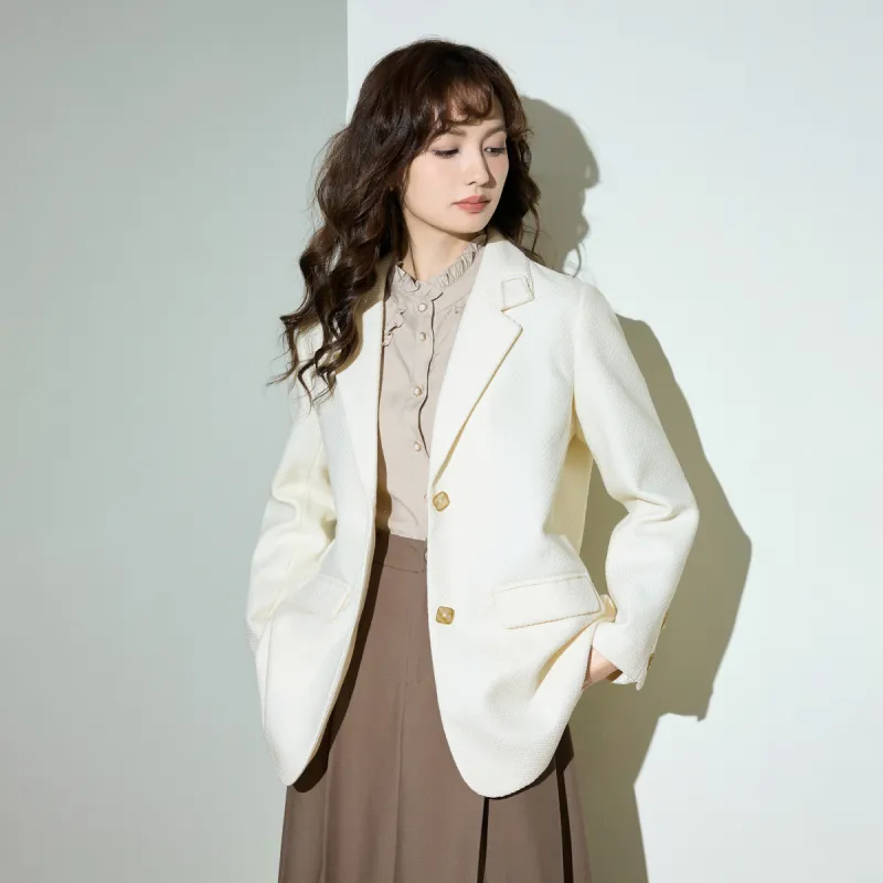 SMEN Jackets Coats Women's Beige-3