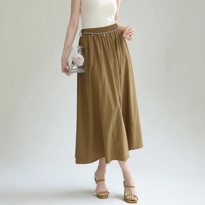 SMEN Casual Long Skirts Women's-10