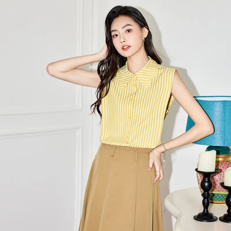 SMEN Shirts Women's Yellow-5