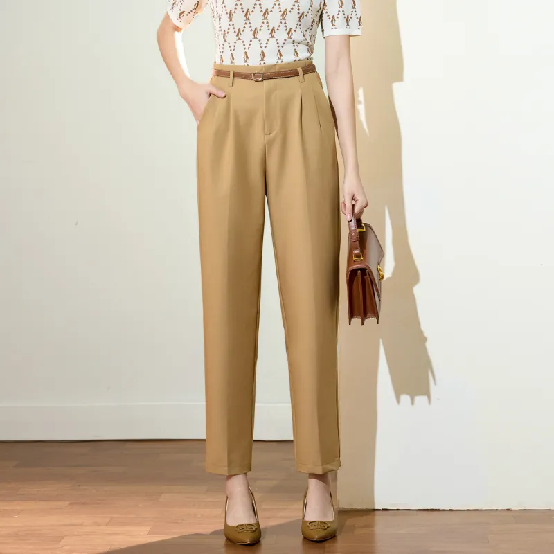 SMEN Casual Pants Women's Khaki-2