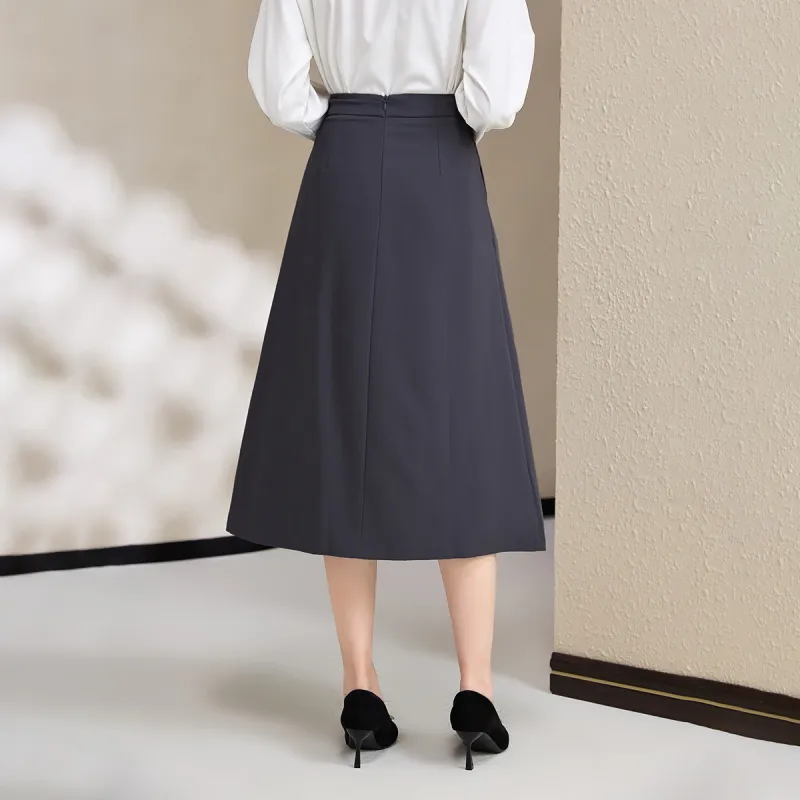 SMEN Casual Long Skirts Women's-11