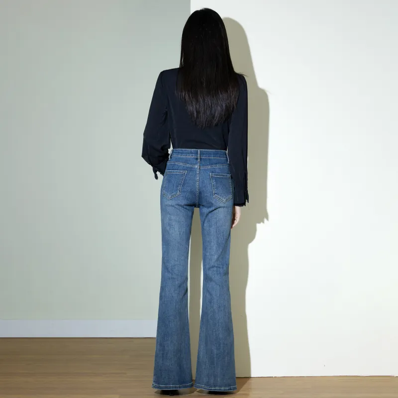 SMEN Jeans Women's Denim Blue-2