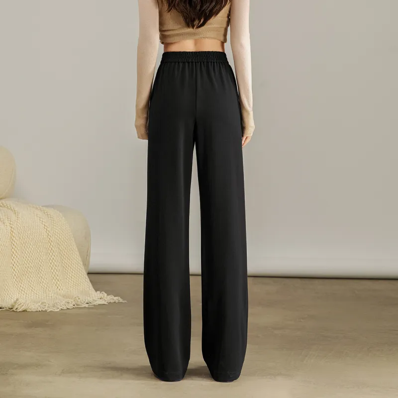 SMEN Casual Pants Women's Black-8