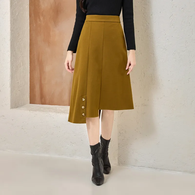SMEN Casual Long Skirts Women's-15