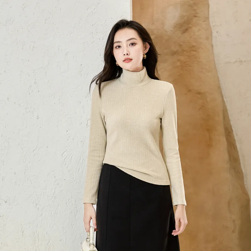SMEN T Shirts Women's Apricot-4