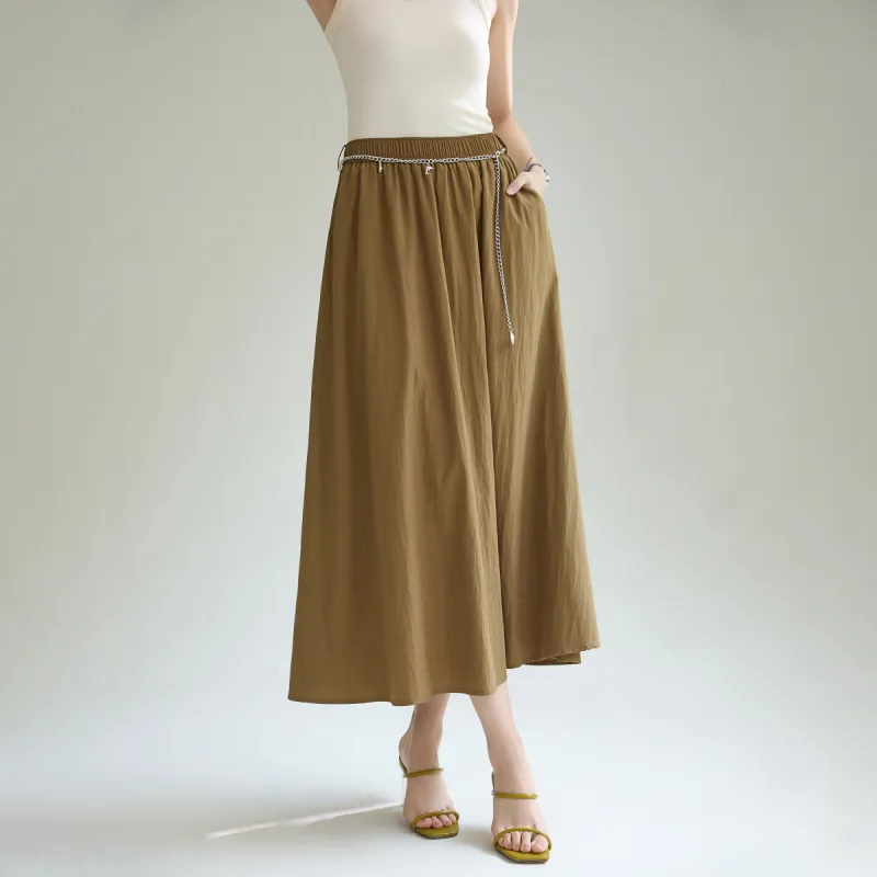 SMEN Casual Long Skirts Women's-12
