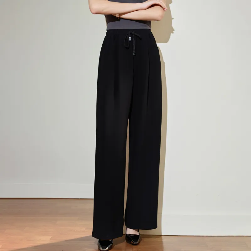 SMEN Casual Pants Women's Black-3