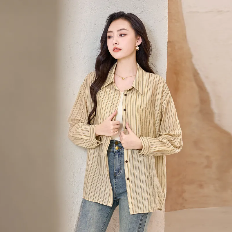 SMEN Shirts Women's Coffee-9